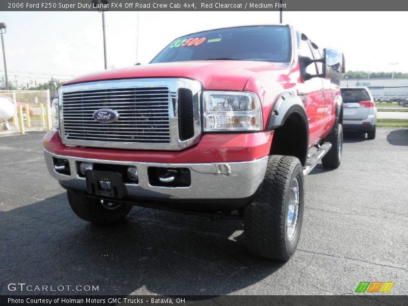 Red Clearcoat / Medium Flint 2006 Ford F250 Super Duty Lariat FX4 Off Road Crew Cab 4x4