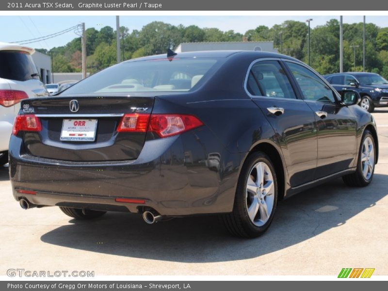 Graphite Luster Pearl / Taupe 2011 Acura TSX Sedan