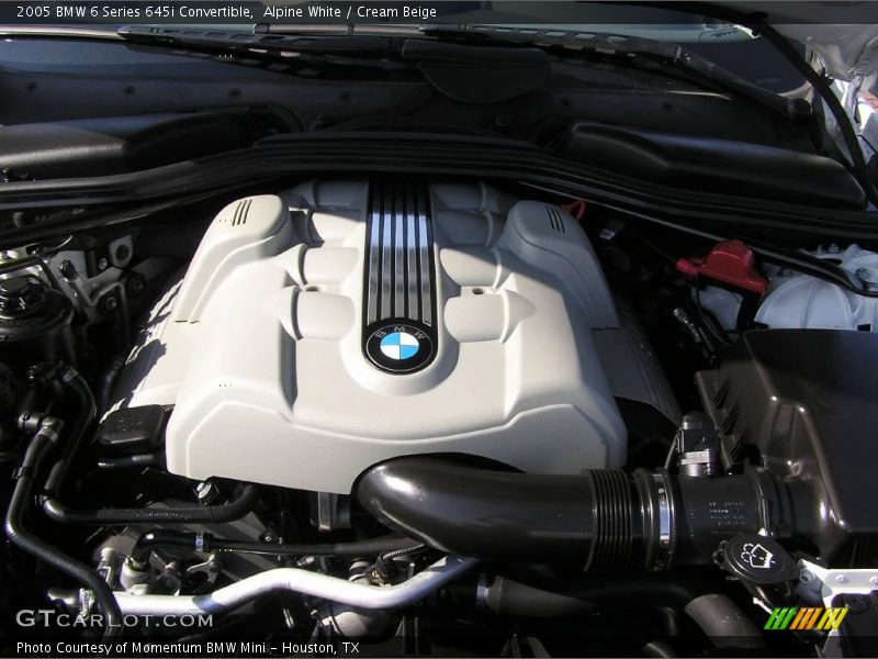 Alpine White / Cream Beige 2005 BMW 6 Series 645i Convertible