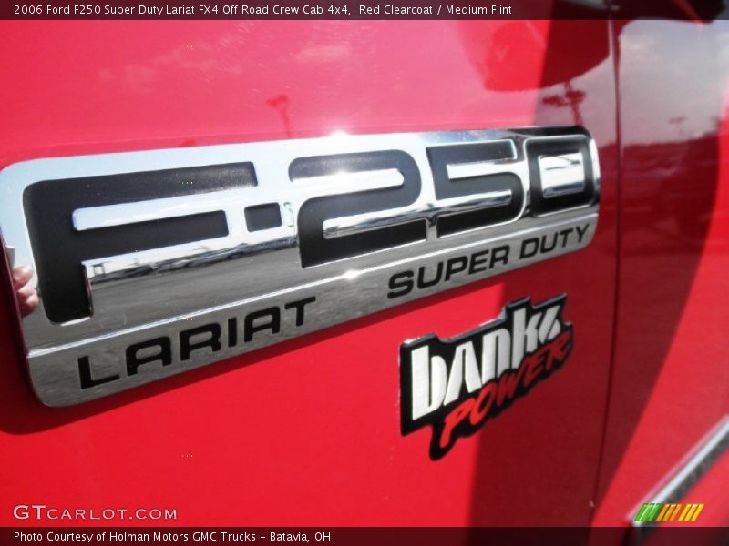 Red Clearcoat / Medium Flint 2006 Ford F250 Super Duty Lariat FX4 Off Road Crew Cab 4x4