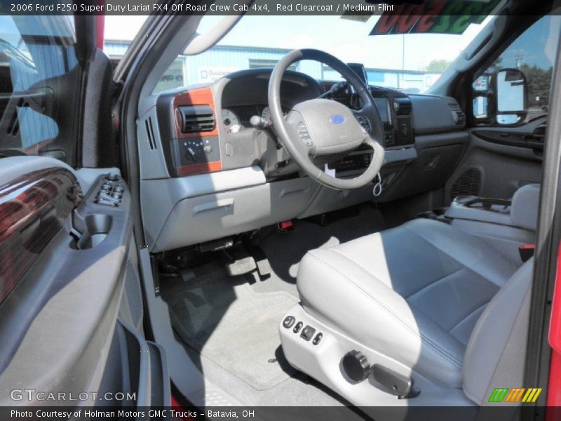 Red Clearcoat / Medium Flint 2006 Ford F250 Super Duty Lariat FX4 Off Road Crew Cab 4x4