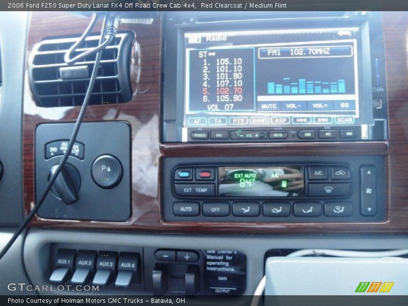 Red Clearcoat / Medium Flint 2006 Ford F250 Super Duty Lariat FX4 Off Road Crew Cab 4x4