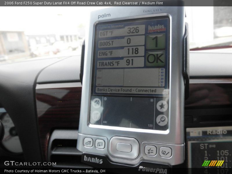 Red Clearcoat / Medium Flint 2006 Ford F250 Super Duty Lariat FX4 Off Road Crew Cab 4x4