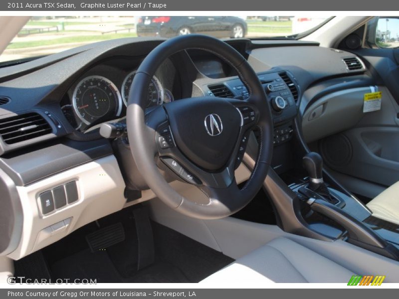 Graphite Luster Pearl / Taupe 2011 Acura TSX Sedan