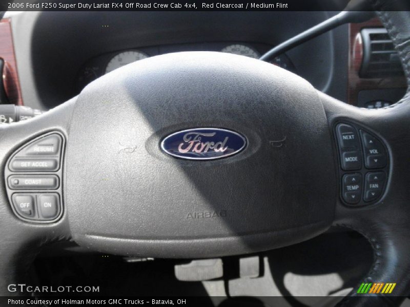 Red Clearcoat / Medium Flint 2006 Ford F250 Super Duty Lariat FX4 Off Road Crew Cab 4x4