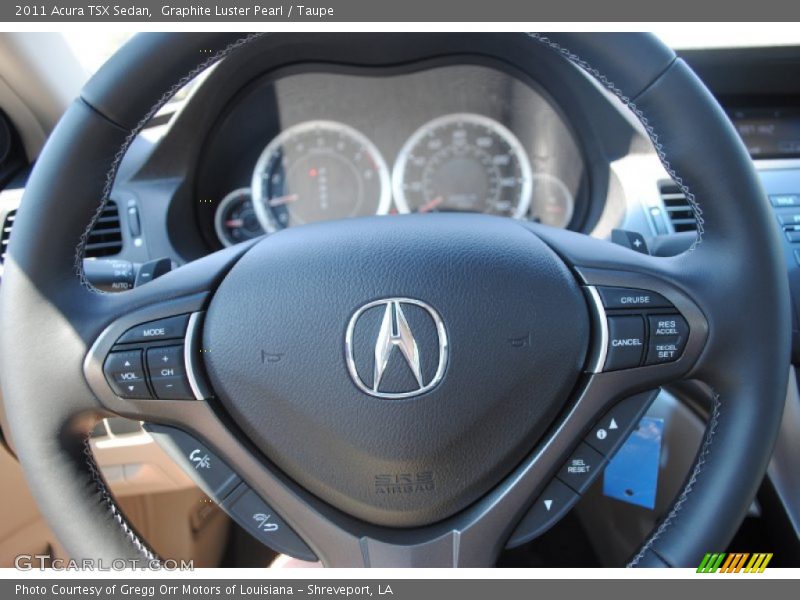 Graphite Luster Pearl / Taupe 2011 Acura TSX Sedan