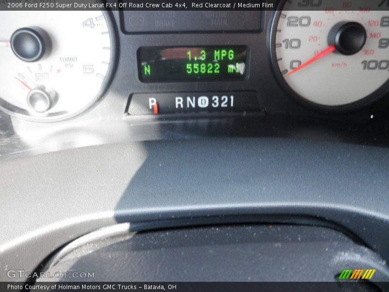 Red Clearcoat / Medium Flint 2006 Ford F250 Super Duty Lariat FX4 Off Road Crew Cab 4x4