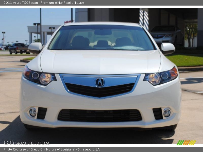 Premium White Pearl / Taupe 2011 Acura TSX Sedan