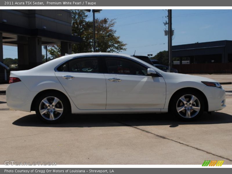 Premium White Pearl / Taupe 2011 Acura TSX Sedan