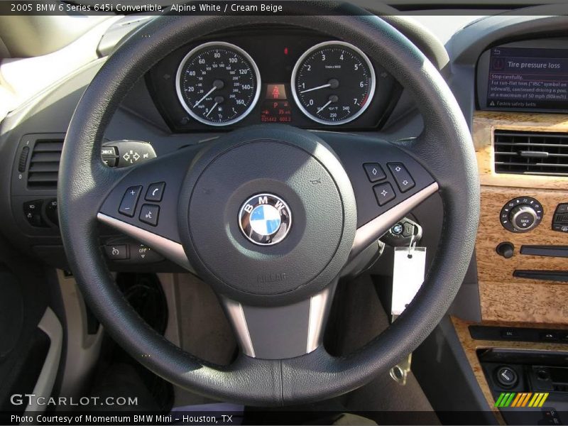 Alpine White / Cream Beige 2005 BMW 6 Series 645i Convertible