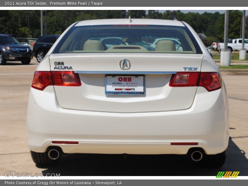 Premium White Pearl / Taupe 2011 Acura TSX Sedan