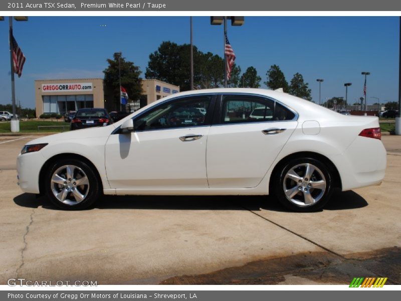 Premium White Pearl / Taupe 2011 Acura TSX Sedan