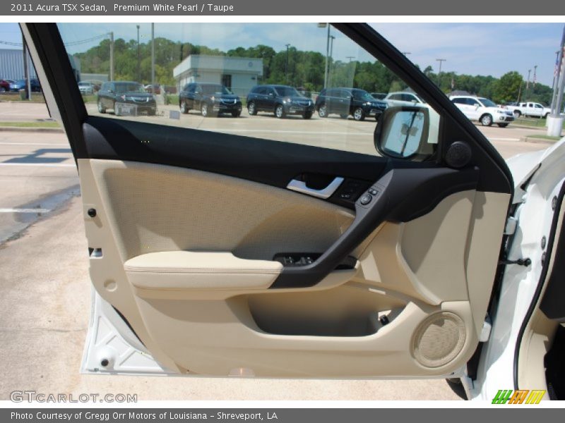 Premium White Pearl / Taupe 2011 Acura TSX Sedan