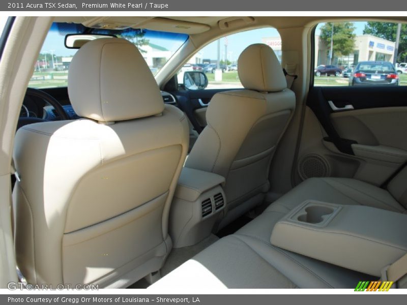 Premium White Pearl / Taupe 2011 Acura TSX Sedan