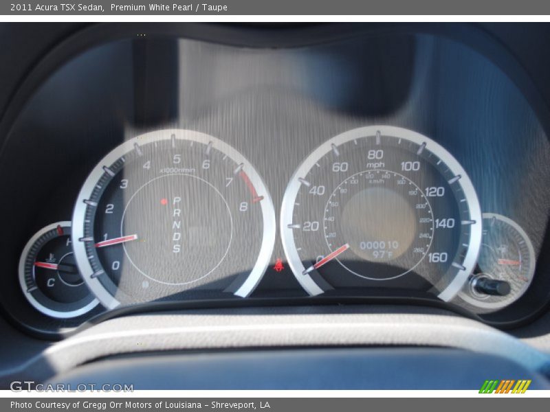 Premium White Pearl / Taupe 2011 Acura TSX Sedan