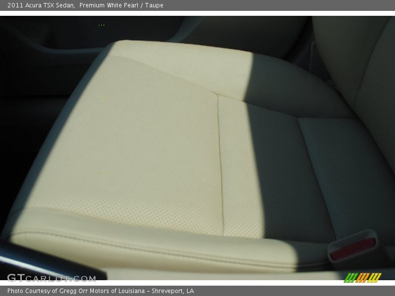 Premium White Pearl / Taupe 2011 Acura TSX Sedan