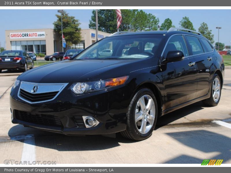 Crystal Black Pearl / Ebony 2011 Acura TSX Sport Wagon
