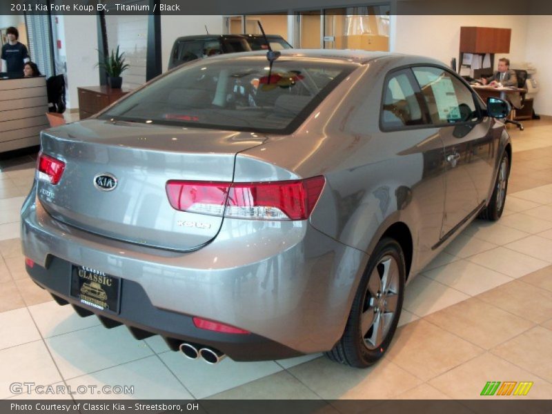 Titanium / Black 2011 Kia Forte Koup EX