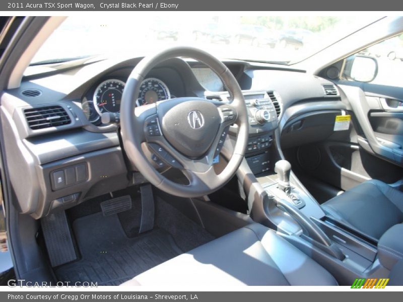 Crystal Black Pearl / Ebony 2011 Acura TSX Sport Wagon