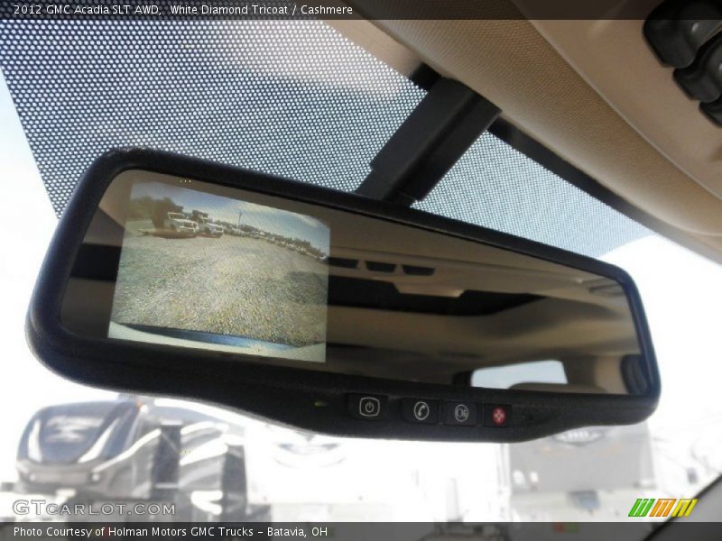 White Diamond Tricoat / Cashmere 2012 GMC Acadia SLT AWD
