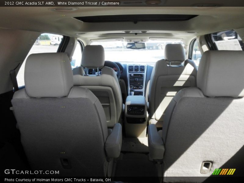 White Diamond Tricoat / Cashmere 2012 GMC Acadia SLT AWD
