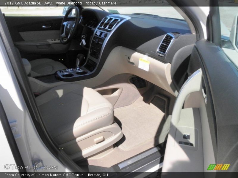 White Diamond Tricoat / Cashmere 2012 GMC Acadia SLT AWD