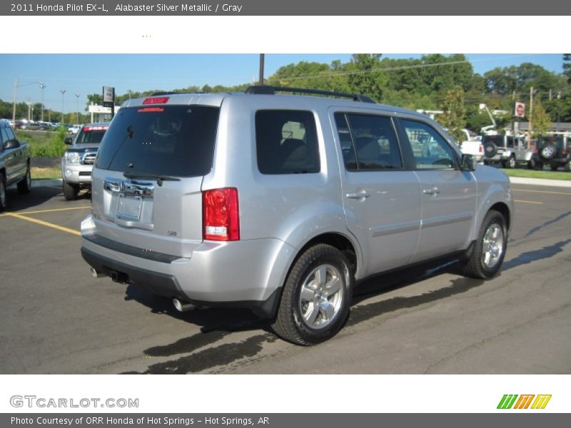Alabaster Silver Metallic / Gray 2011 Honda Pilot EX-L