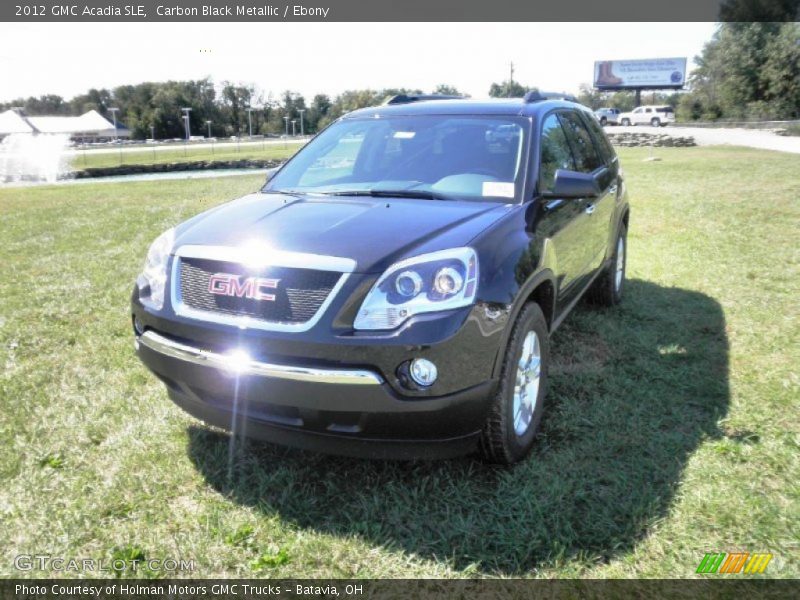 Carbon Black Metallic / Ebony 2012 GMC Acadia SLE
