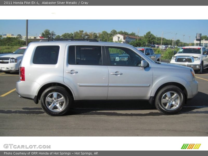 Alabaster Silver Metallic / Gray 2011 Honda Pilot EX-L