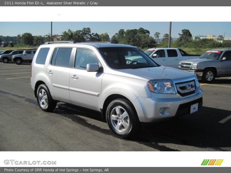 Alabaster Silver Metallic / Gray 2011 Honda Pilot EX-L
