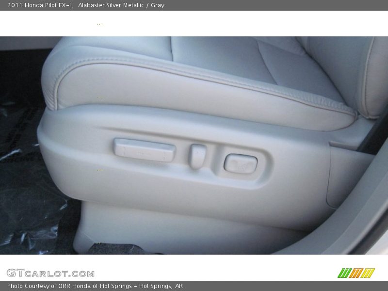 Alabaster Silver Metallic / Gray 2011 Honda Pilot EX-L