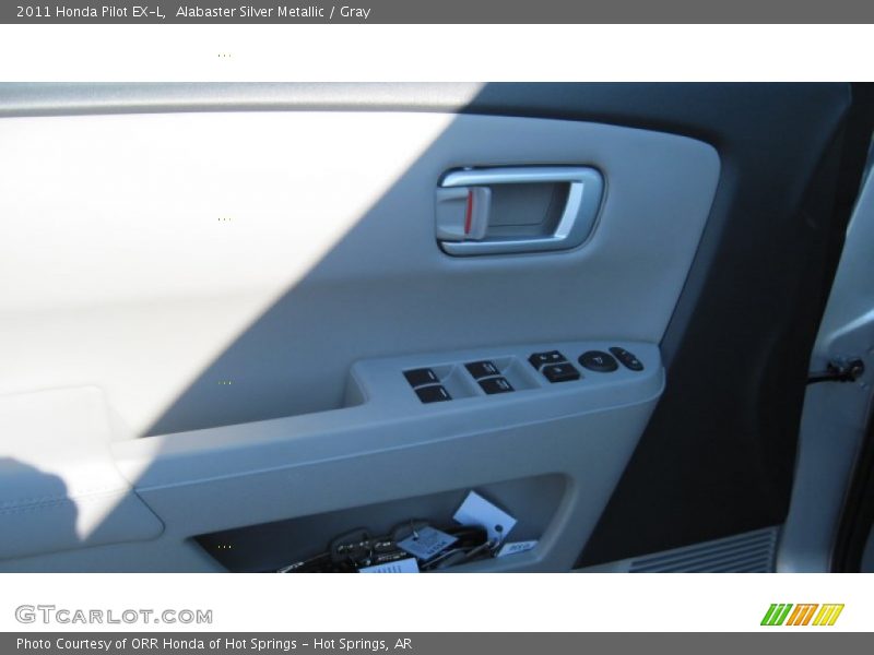 Alabaster Silver Metallic / Gray 2011 Honda Pilot EX-L