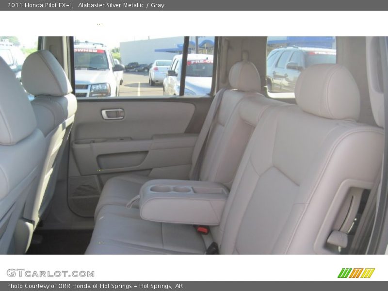 Alabaster Silver Metallic / Gray 2011 Honda Pilot EX-L