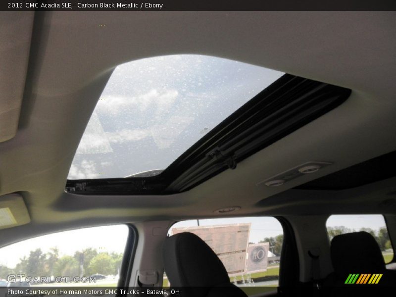 Sunroof of 2012 Acadia SLE