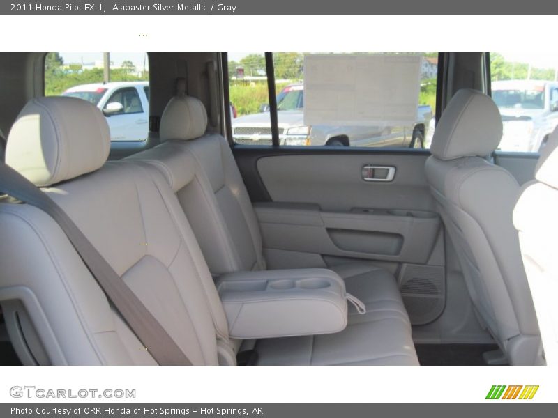 Alabaster Silver Metallic / Gray 2011 Honda Pilot EX-L