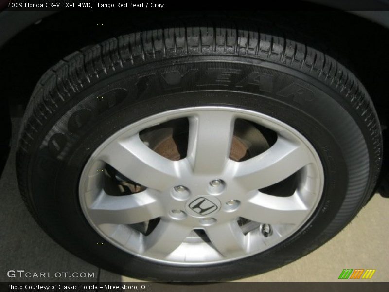 Tango Red Pearl / Gray 2009 Honda CR-V EX-L 4WD