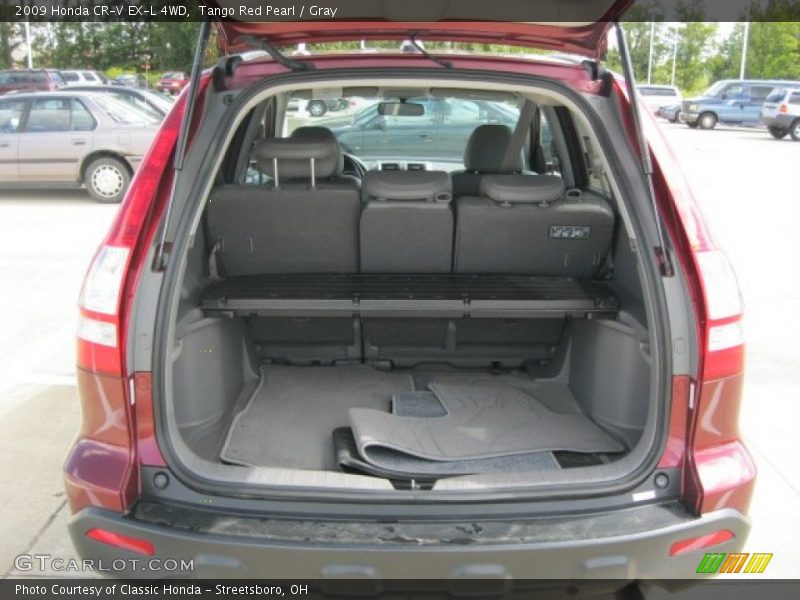 Tango Red Pearl / Gray 2009 Honda CR-V EX-L 4WD