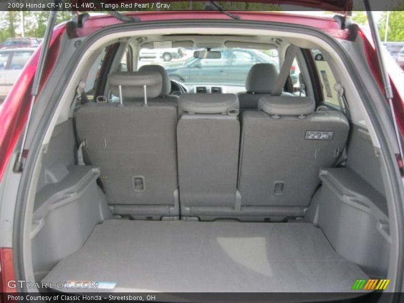 Tango Red Pearl / Gray 2009 Honda CR-V EX-L 4WD