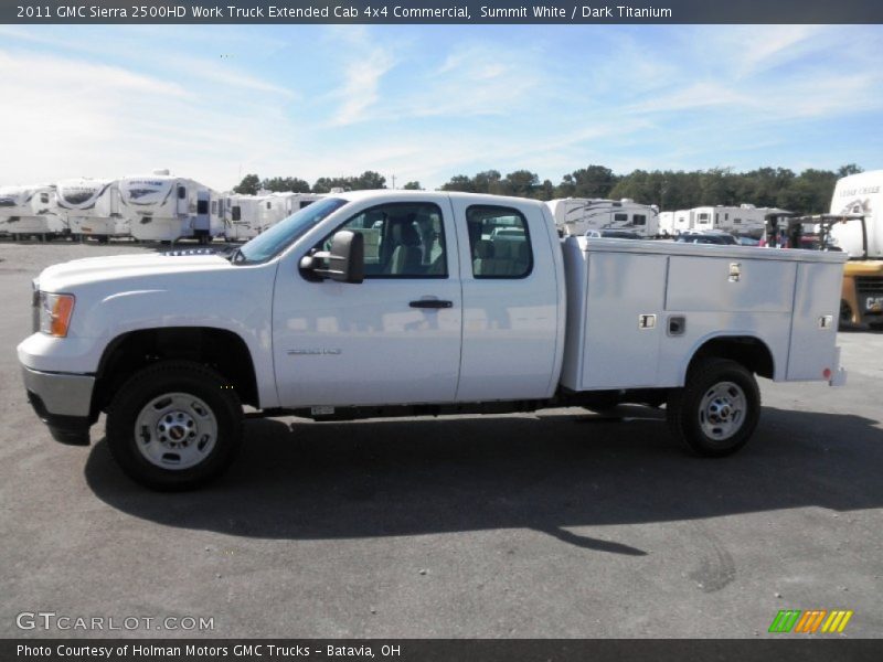 Summit White / Dark Titanium 2011 GMC Sierra 2500HD Work Truck Extended Cab 4x4 Commercial