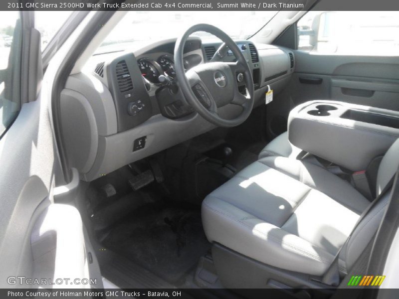 Summit White / Dark Titanium 2011 GMC Sierra 2500HD Work Truck Extended Cab 4x4 Commercial
