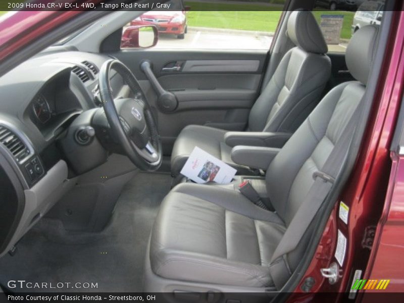 Tango Red Pearl / Gray 2009 Honda CR-V EX-L 4WD