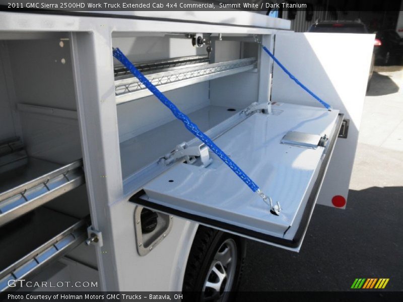 Summit White / Dark Titanium 2011 GMC Sierra 2500HD Work Truck Extended Cab 4x4 Commercial