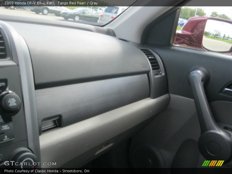 Tango Red Pearl / Gray 2009 Honda CR-V EX-L 4WD