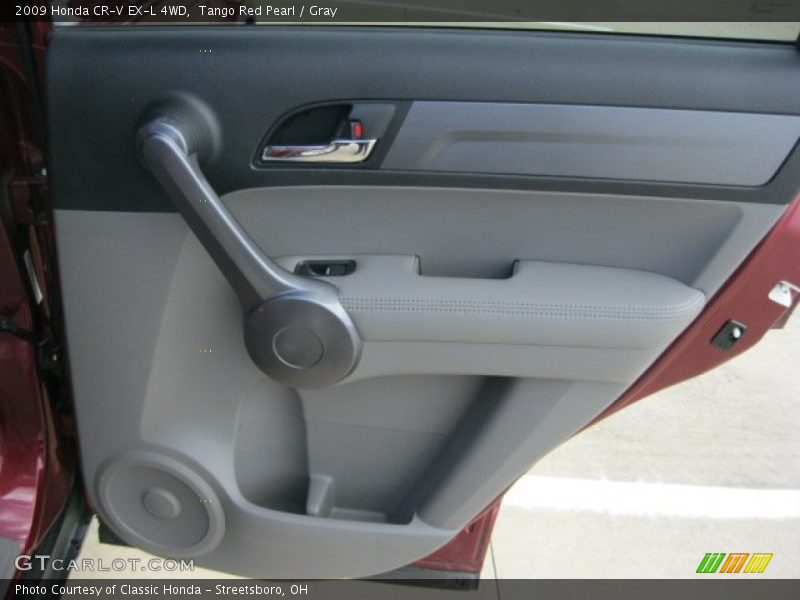 Tango Red Pearl / Gray 2009 Honda CR-V EX-L 4WD