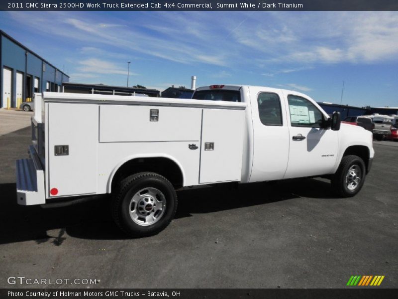 Summit White / Dark Titanium 2011 GMC Sierra 2500HD Work Truck Extended Cab 4x4 Commercial