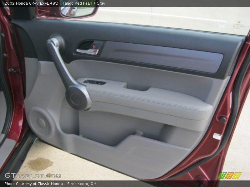 Tango Red Pearl / Gray 2009 Honda CR-V EX-L 4WD