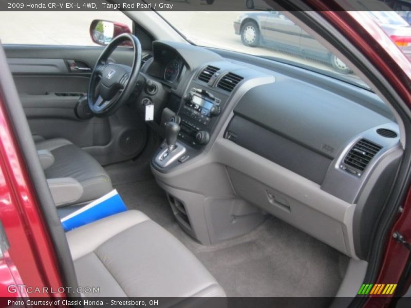 Tango Red Pearl / Gray 2009 Honda CR-V EX-L 4WD