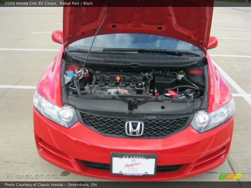 Rallye Red / Black 2009 Honda Civic EX Coupe