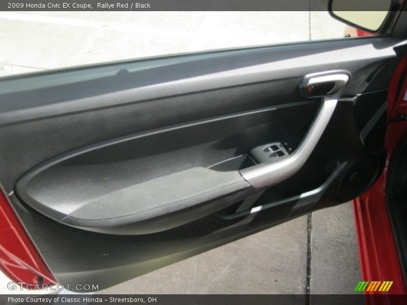 Rallye Red / Black 2009 Honda Civic EX Coupe