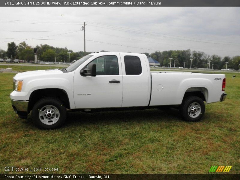 Summit White / Dark Titanium 2011 GMC Sierra 2500HD Work Truck Extended Cab 4x4